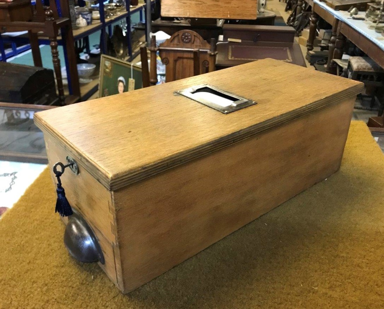 Vintage Counter Top Wooden Cash Register