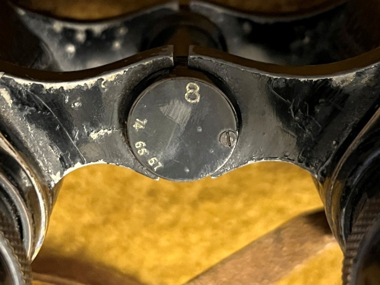 WW1 Pair of Hunsicker & Alexis, Paris Military Binoculars in Leather Case