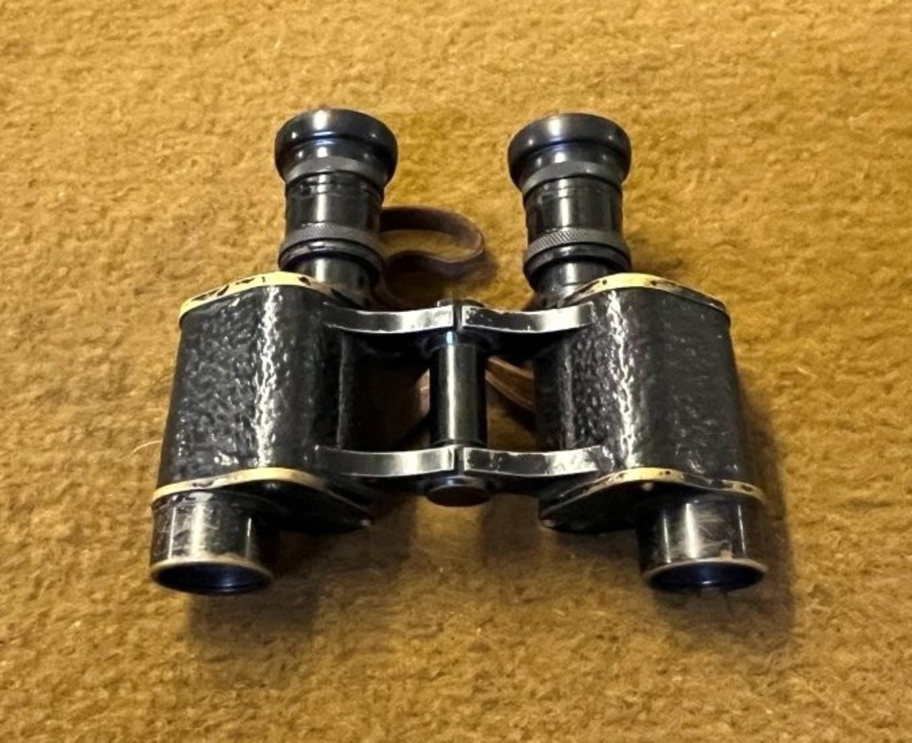WW1 Pair of Hunsicker & Alexis, Paris Military Binoculars in Leather Case