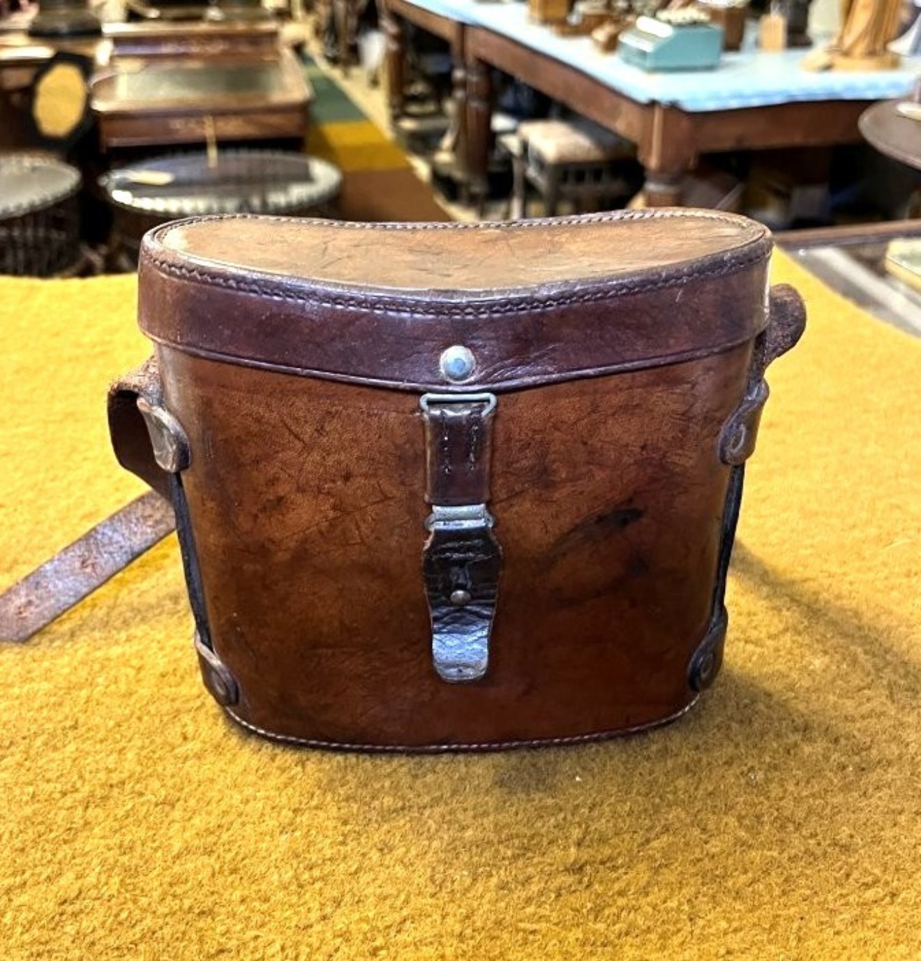 WW1 Pair of Hunsicker & Alexis, Paris Military Binoculars in Leather Case