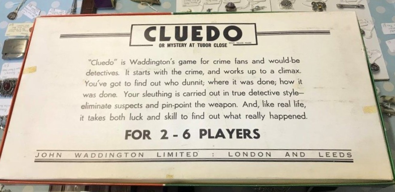 Vintage Cludo Board Game John Waddington London and Leeds