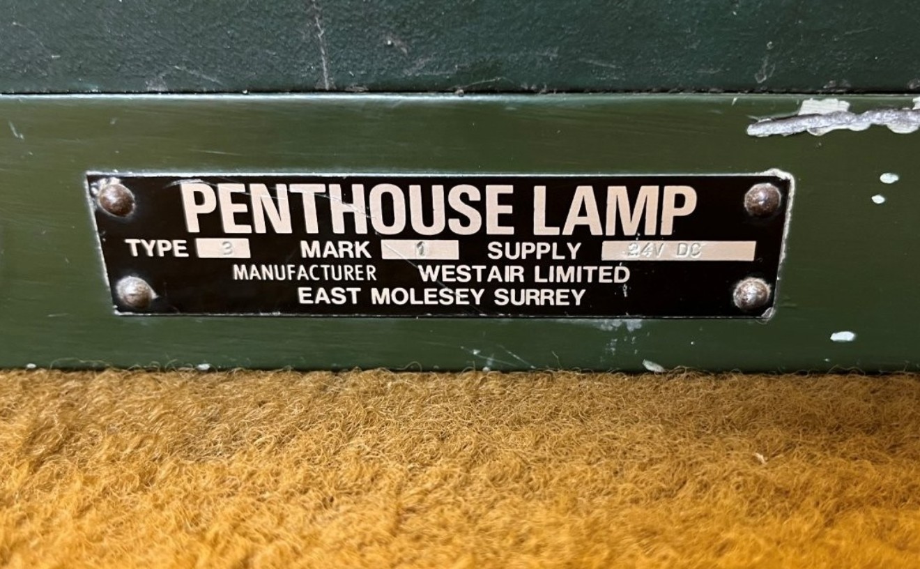 Vintage Military Armoured Vehicle Map Reading Lamp Complete with Shade mi