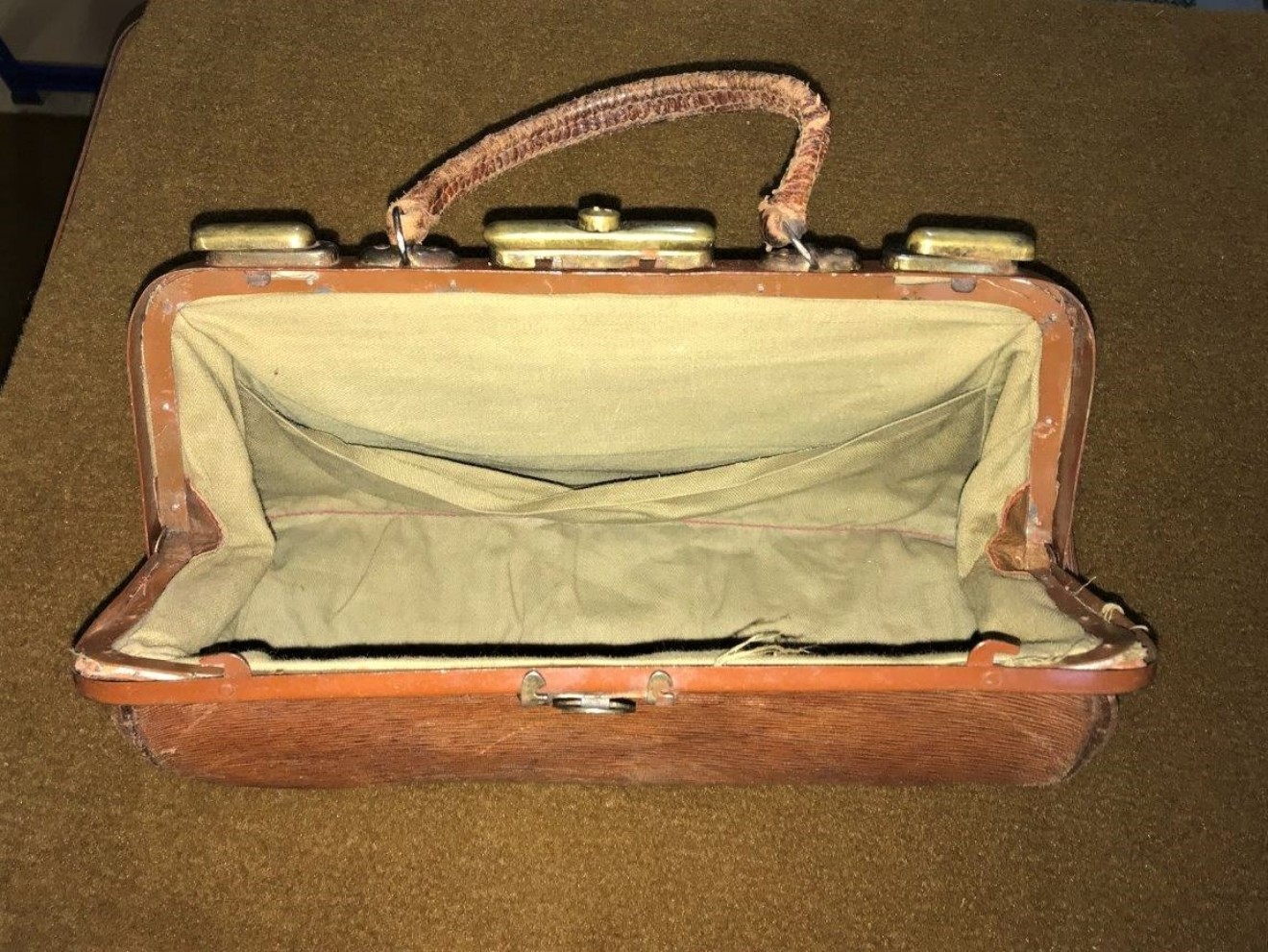 Small Doctor's / Midwives Gladstone Bag