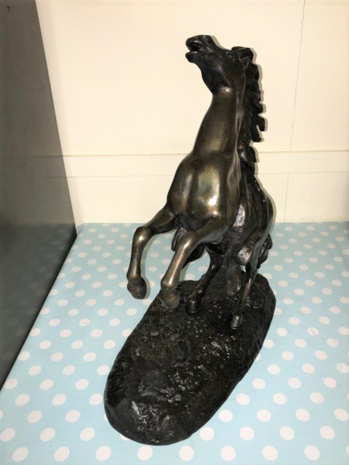 Bronzed Spelter Prancing Horse