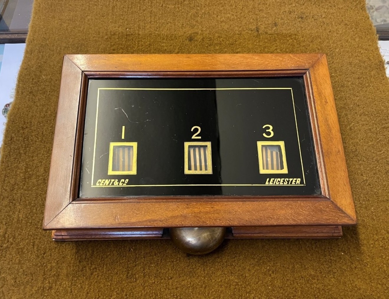 Antique Butlers Bell Box by Gent of Leicester