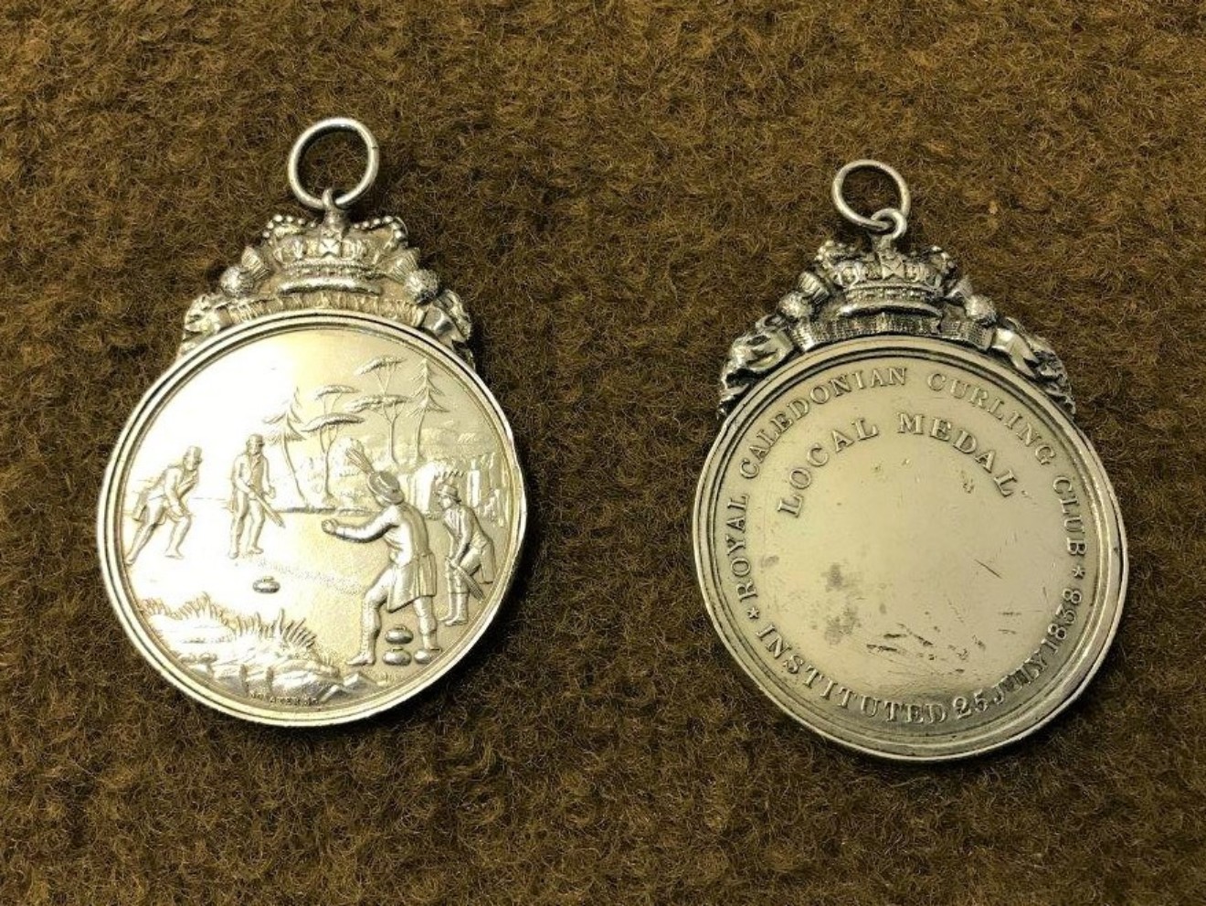 Pair Royal Caledonian Curling Club Medals