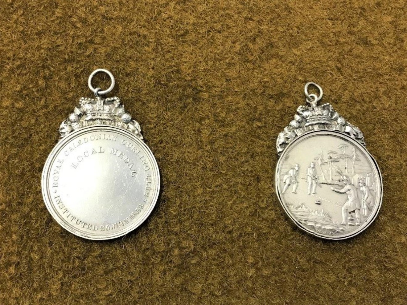 Pair Royal Caledonian Curling Club Medals