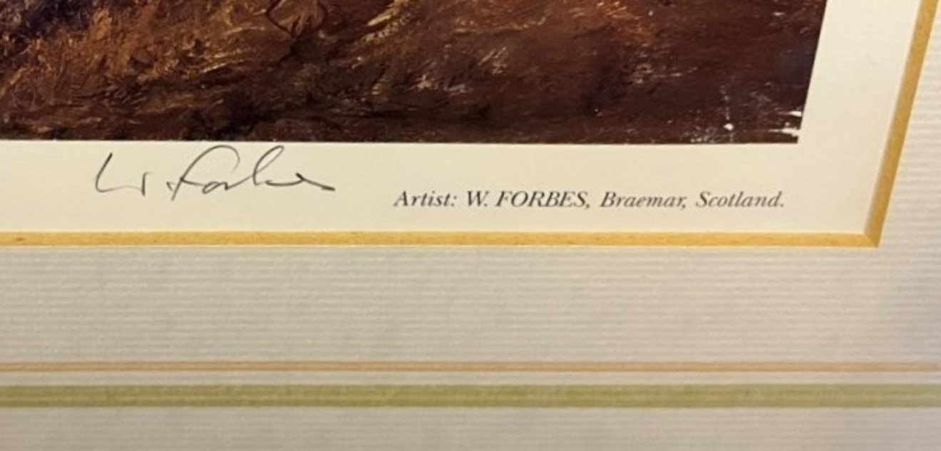 Vintage Willie Forbes Print "Plate 2 The First Drive" Artists Proof Print from a Limited Edition of 750 Copies