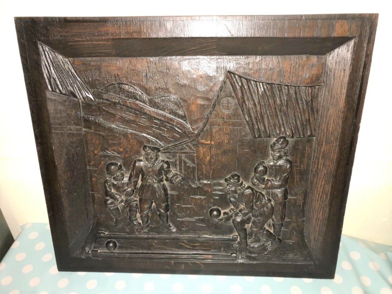 Oak Carved Panel