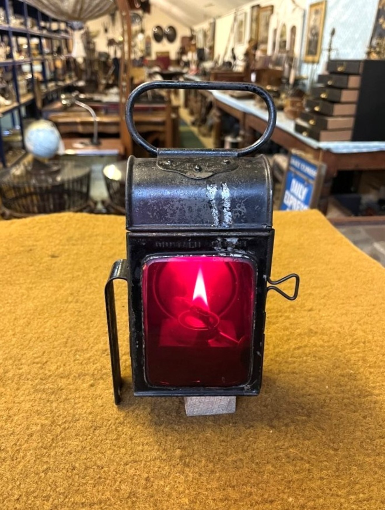 Antique Duntafil Railway Signal Oil Lamp