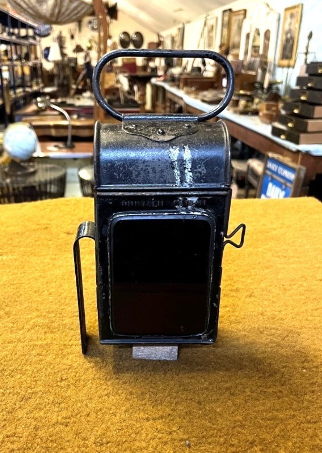 Antique Duntafil Railway Signal Oil Lamp