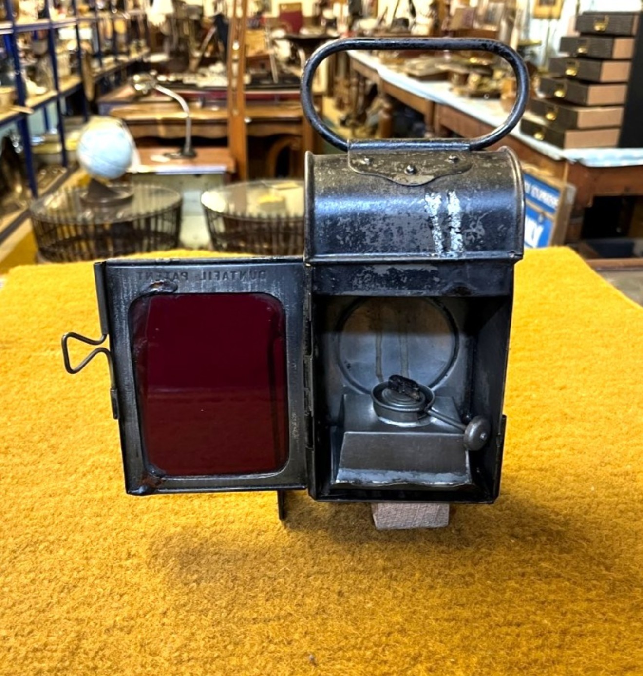 Antique Duntafil Railway Signal Oil Lamp