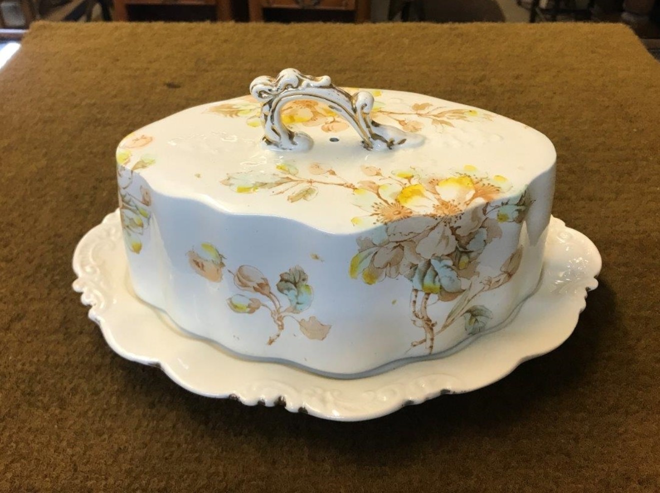 Antique Cheese / Butter Dish