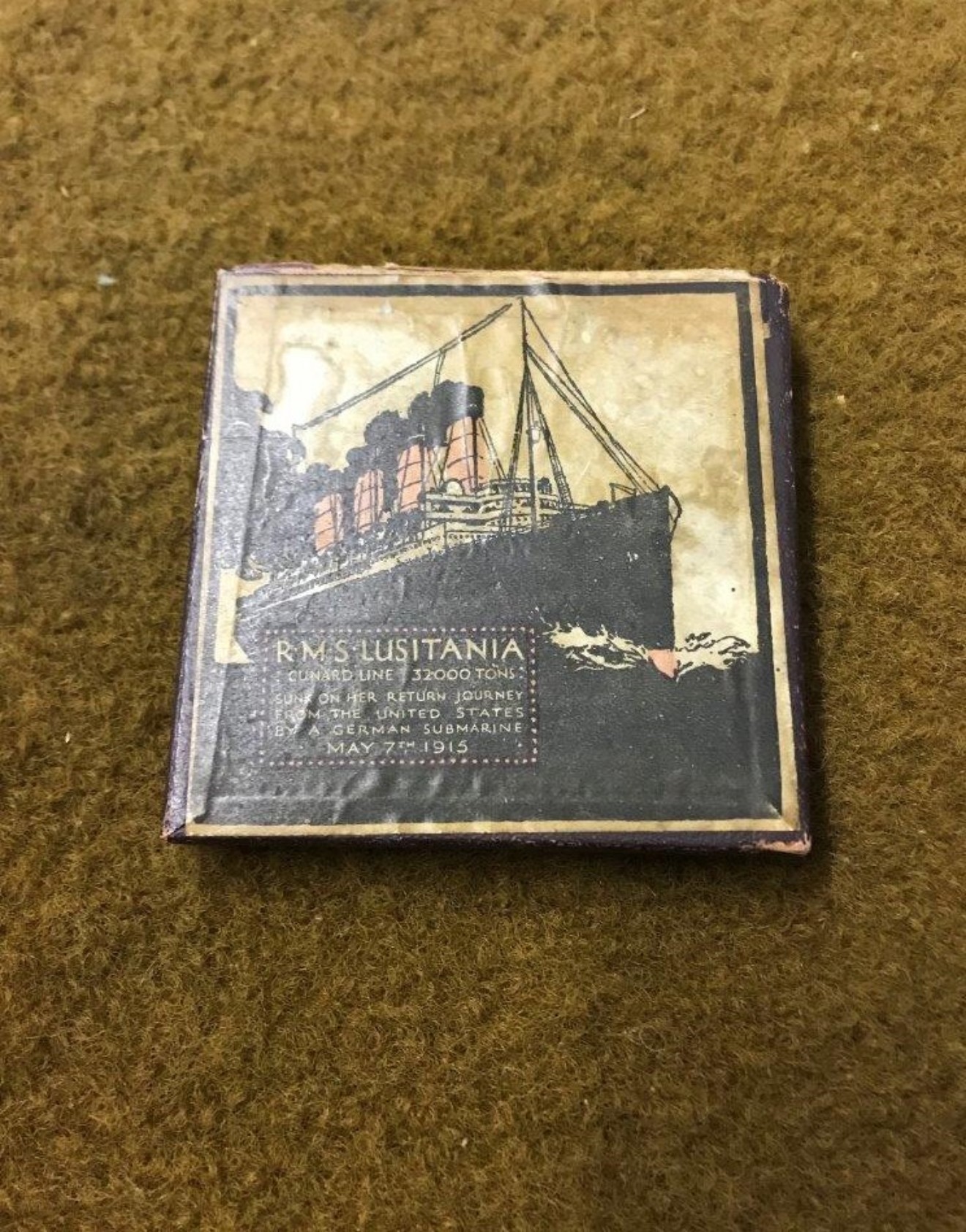 Antique Cunard RMS Lusitania German Medal