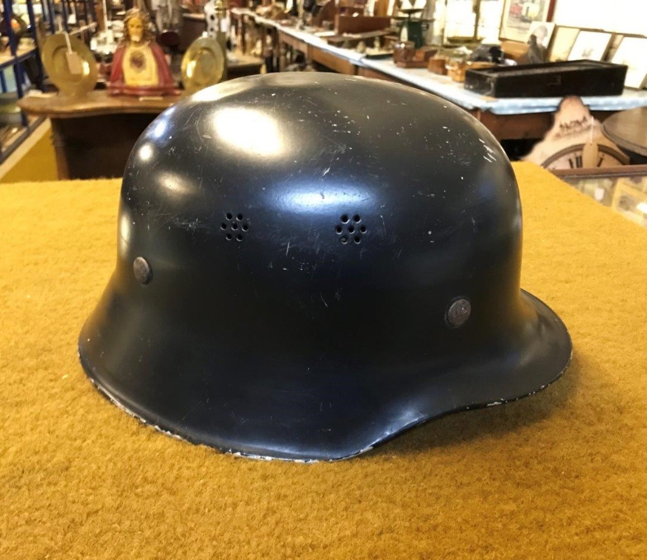 Vintage Ziegler M34 German Fireman's Helmet