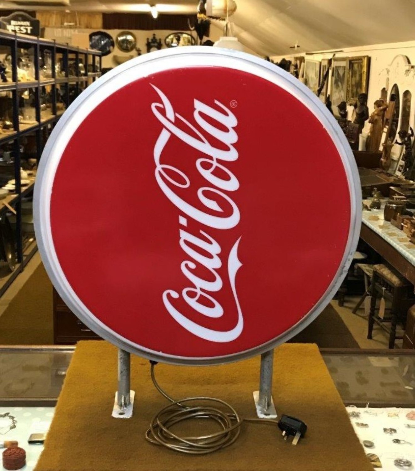 Vintage Illuminated Coca Cola Sign