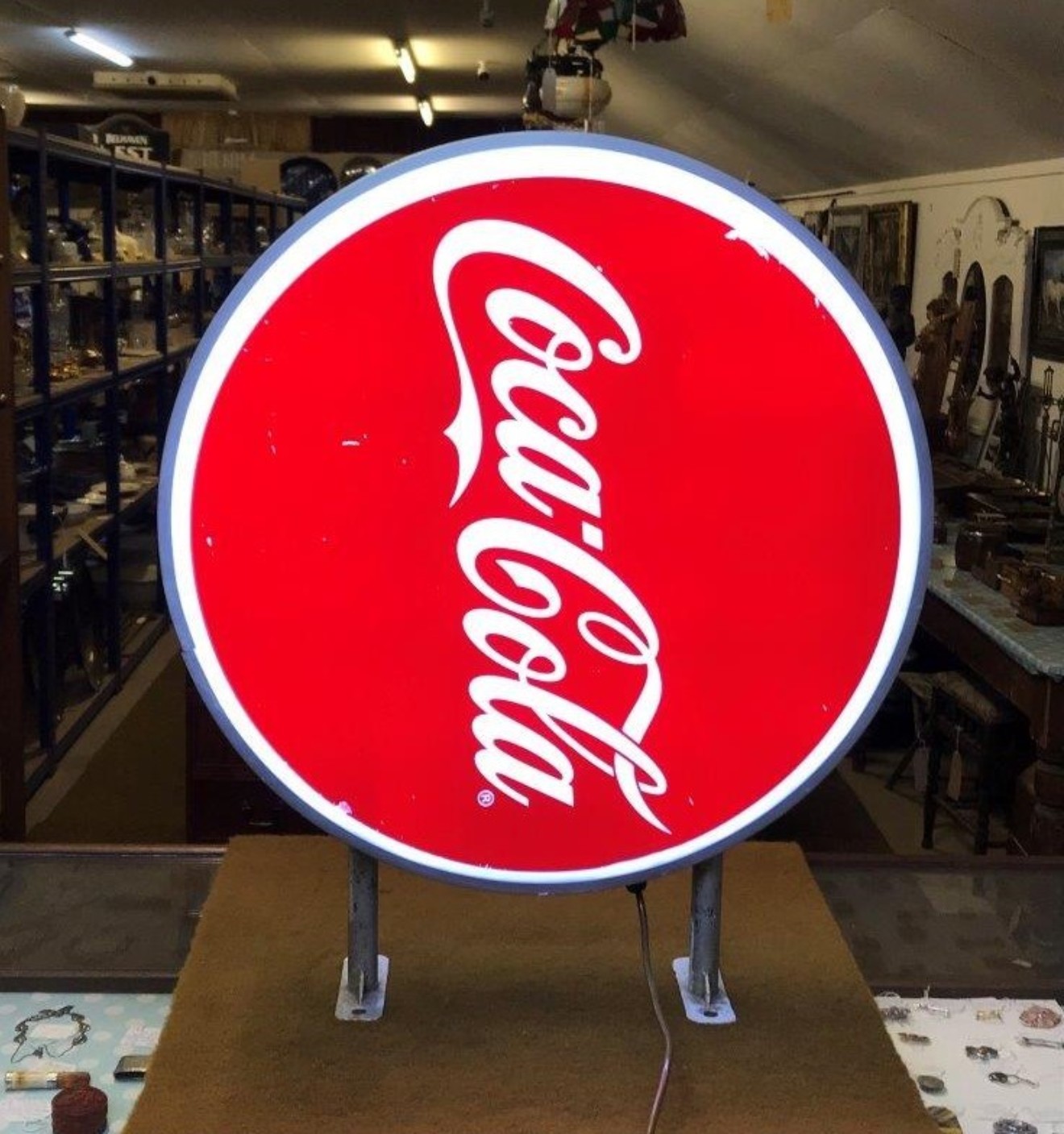 Vintage Illuminated Coca Cola Sign