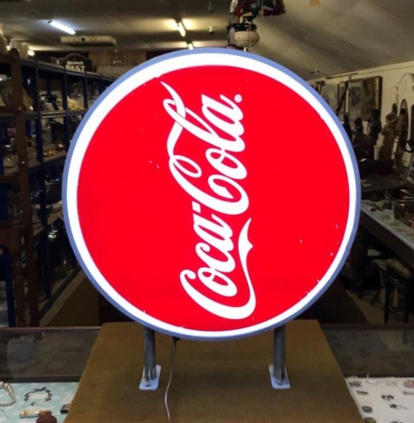 Vintage Illuminated Coca Cola Sign