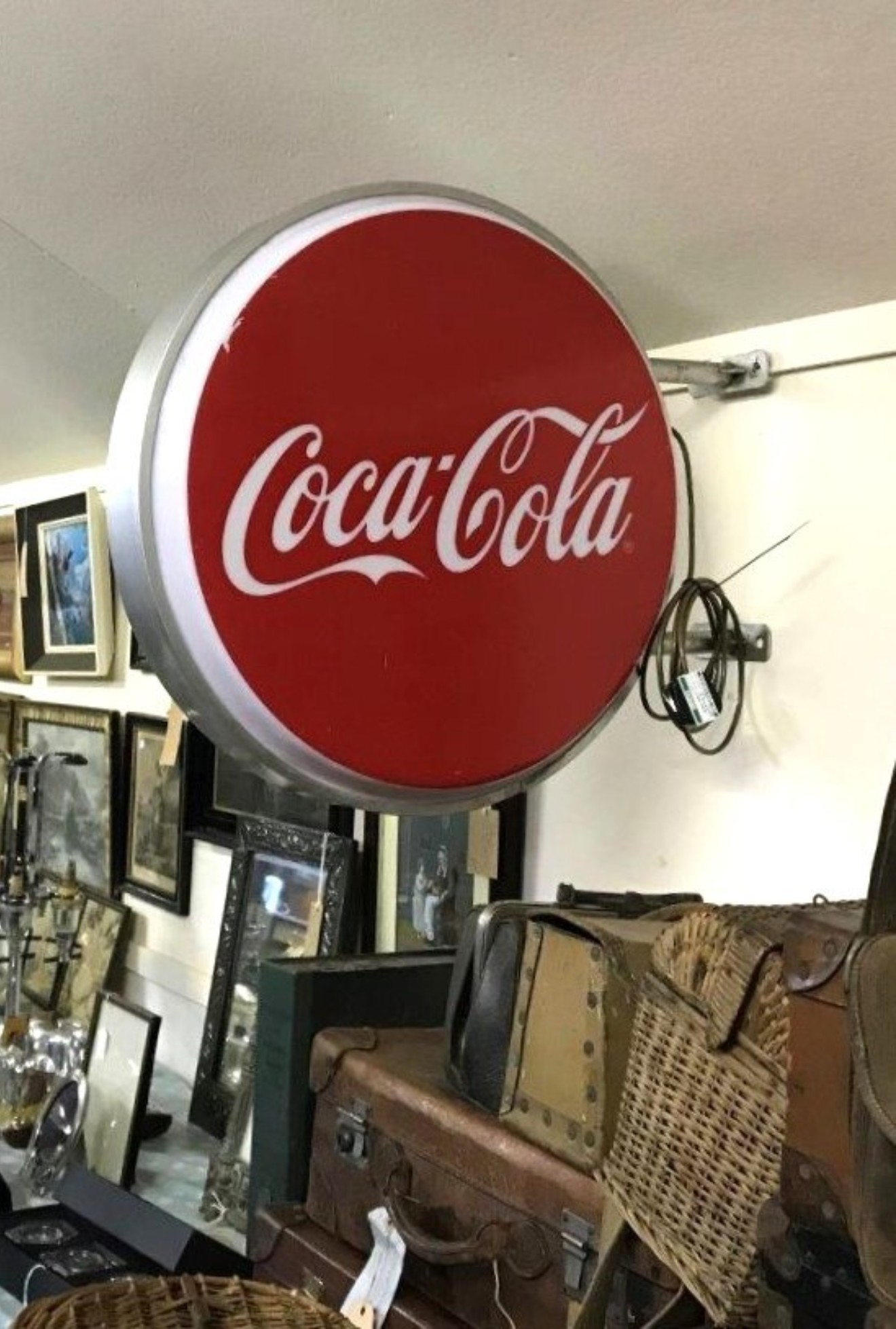 Vintage Illuminated Coca Cola Sign