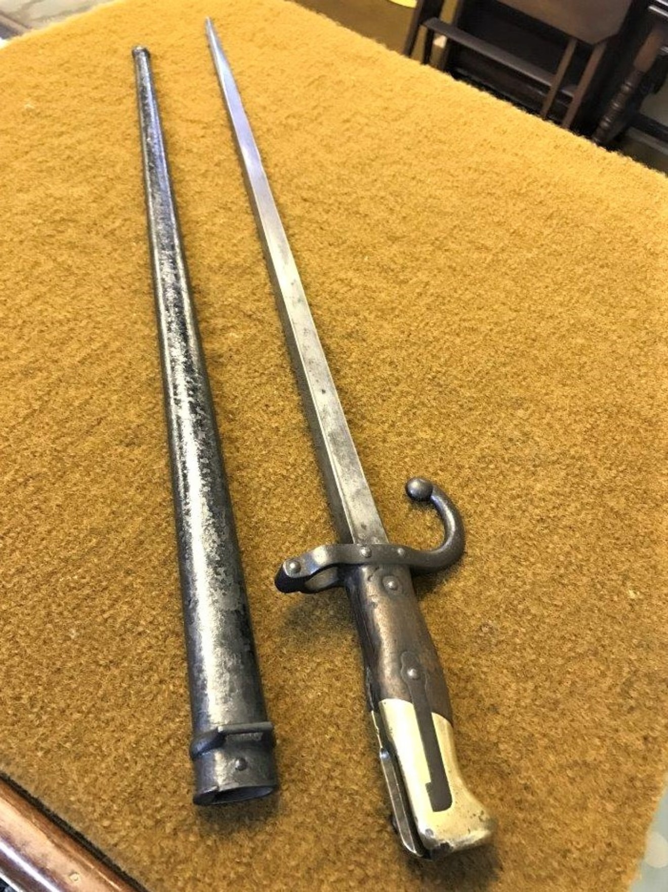 French Model 1874 "Gras" Sword Bayonet with Scabbard