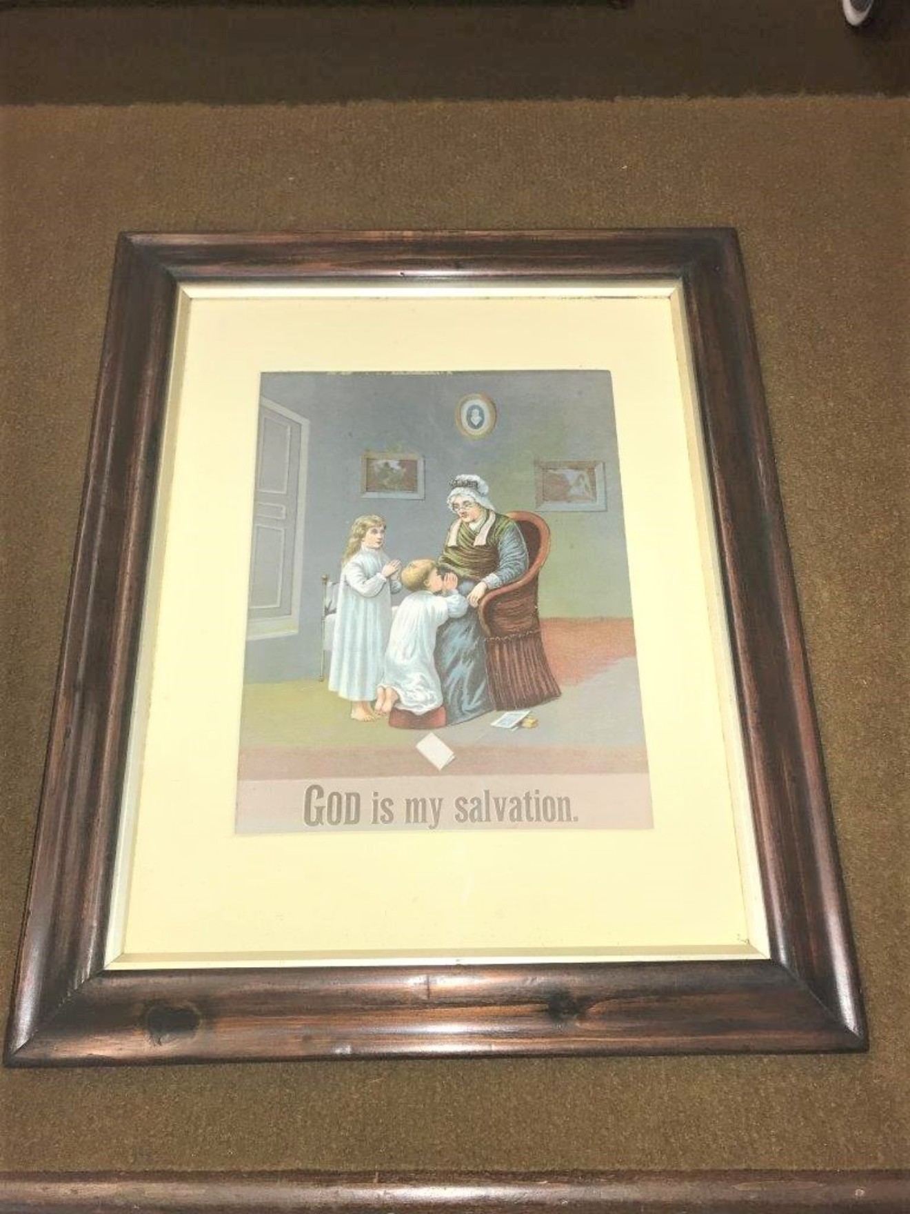 Framed Print "God Is My Salvation"