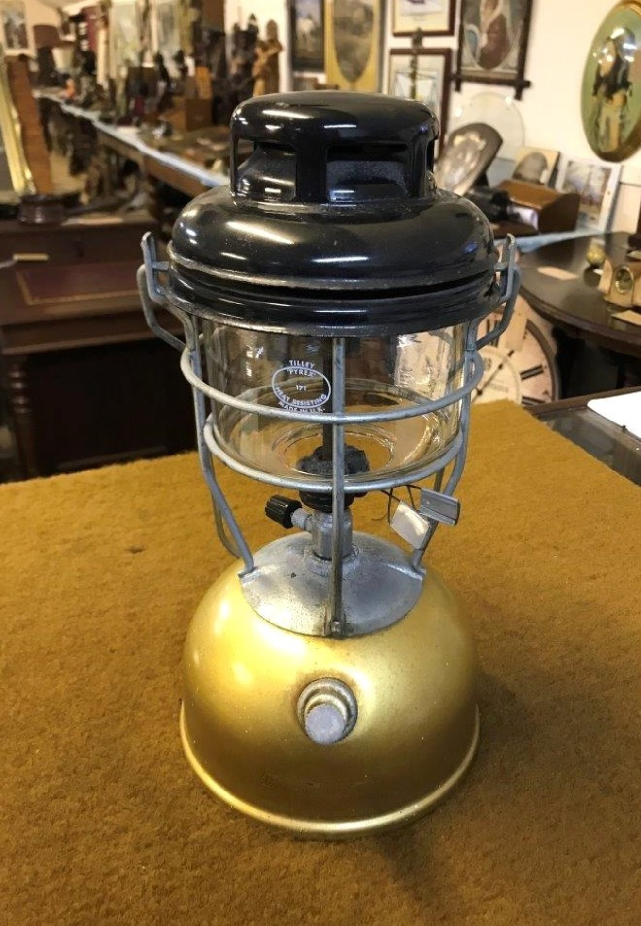 Vintage Tilley X246B Storm Lamp Complete with New 164X Mantle