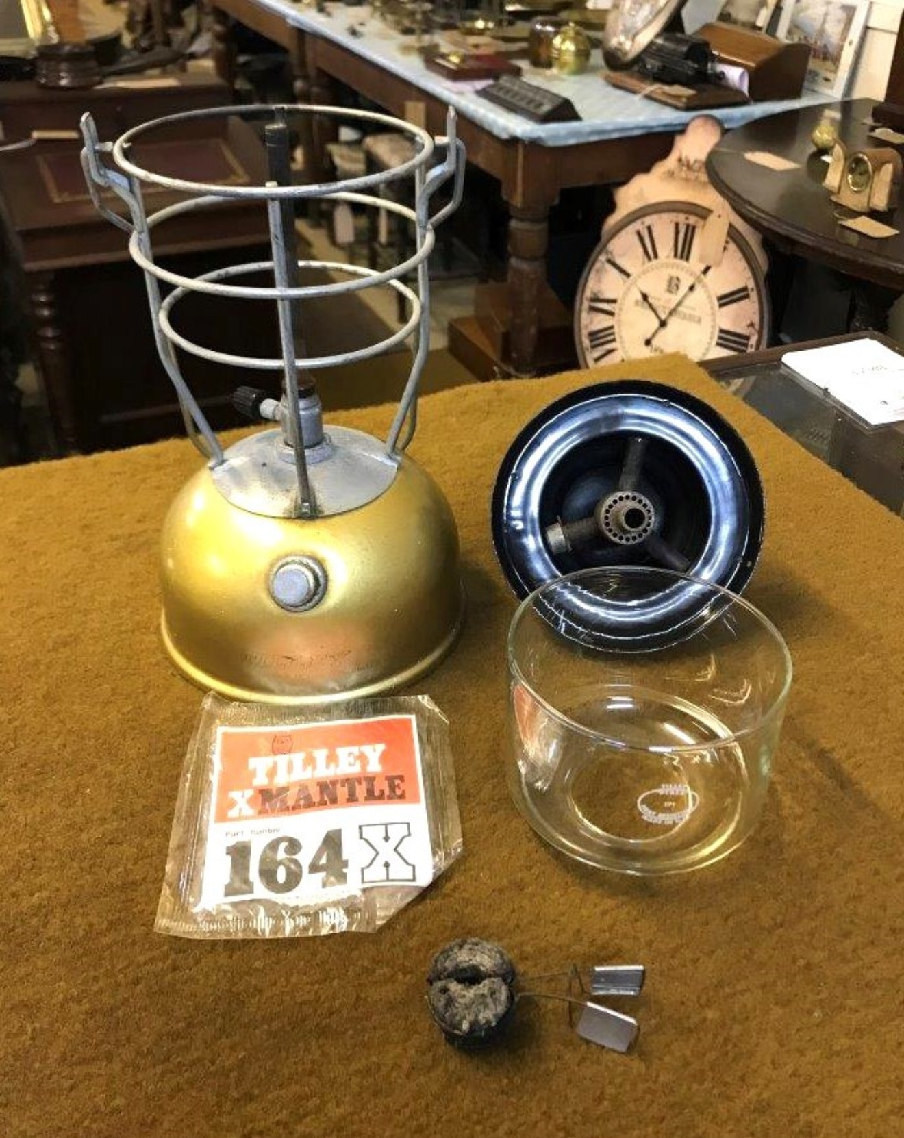 Vintage Tilley X246B Storm Lamp Complete with New 164X Mantle