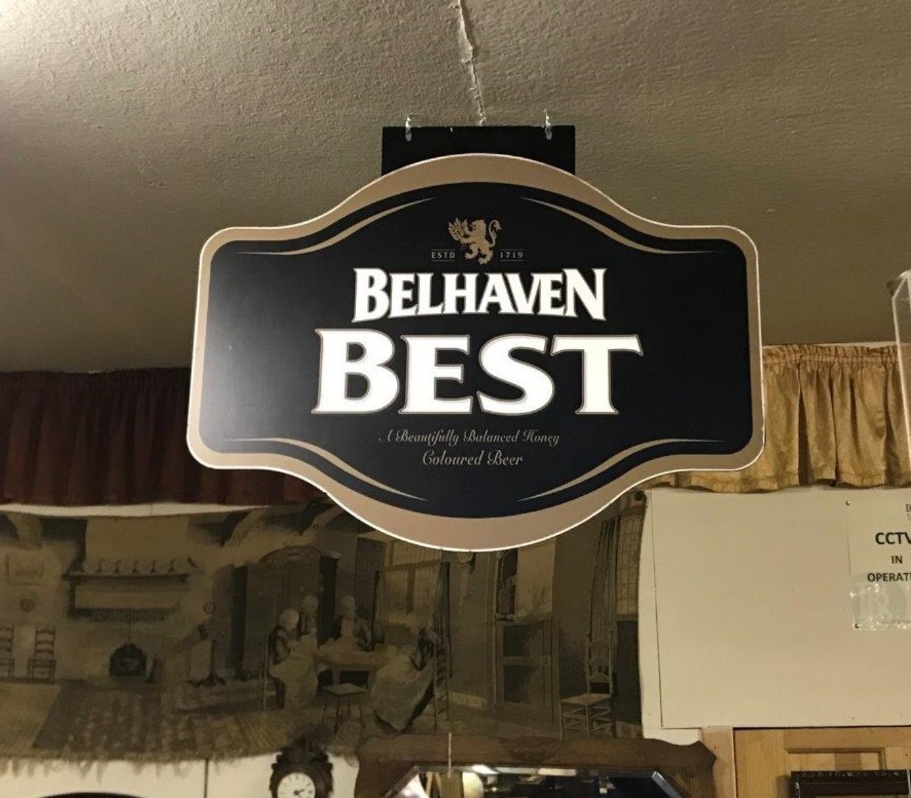 Belhaven Best Pub Advertising Sign