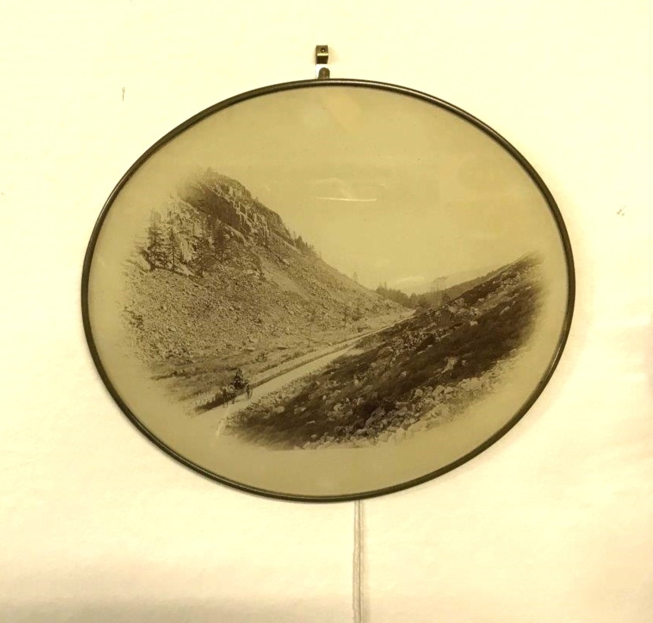 Oval Sepia Photo Print "The Pass of Ballater"