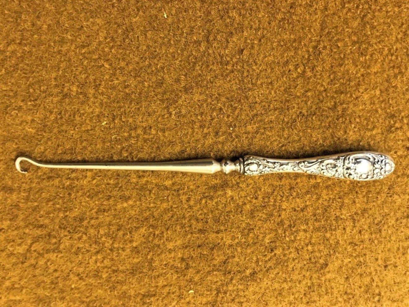 Antique Silver Handled Button Hook - Bruce of Ballater