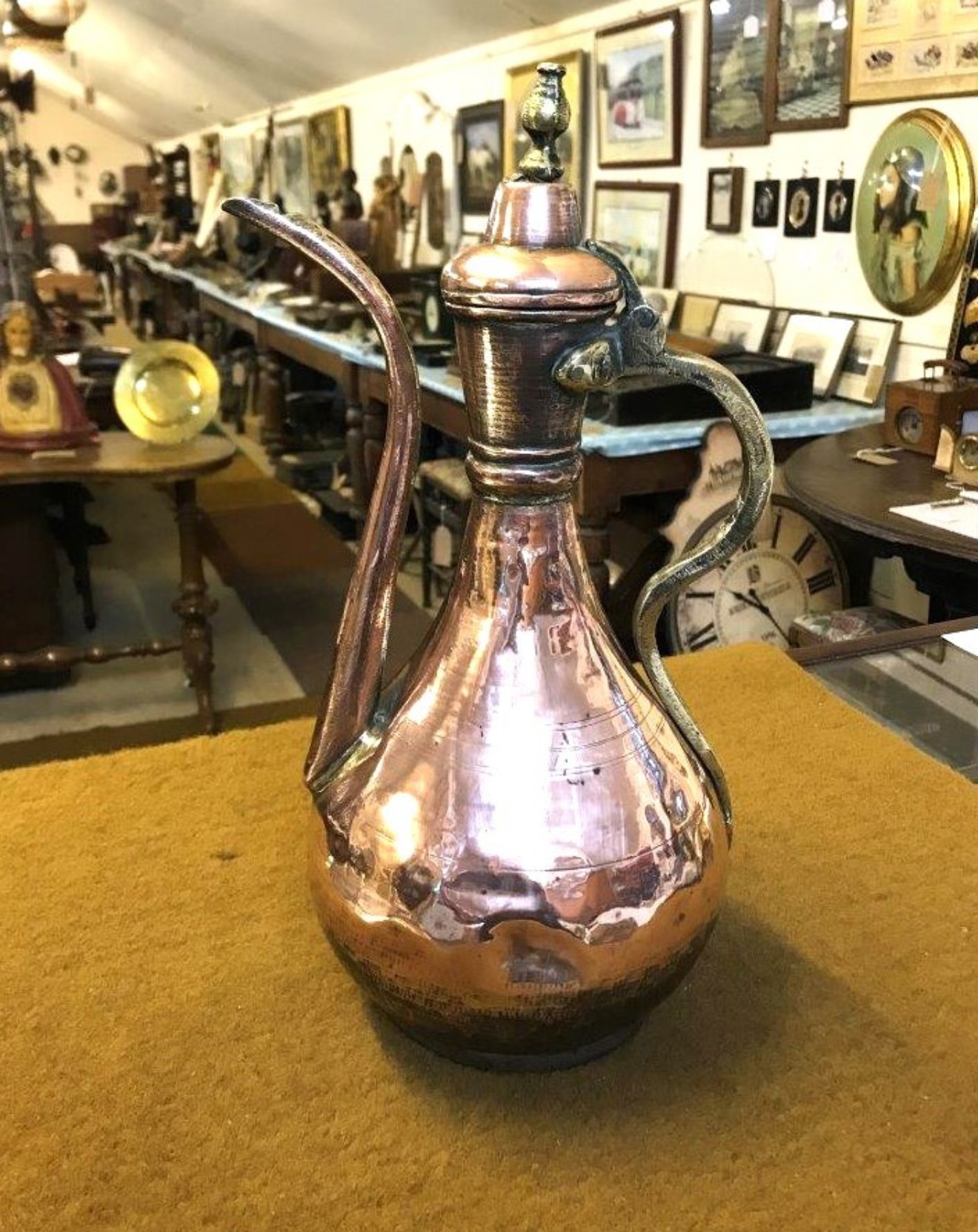 Antique Islamic Copper Ewer