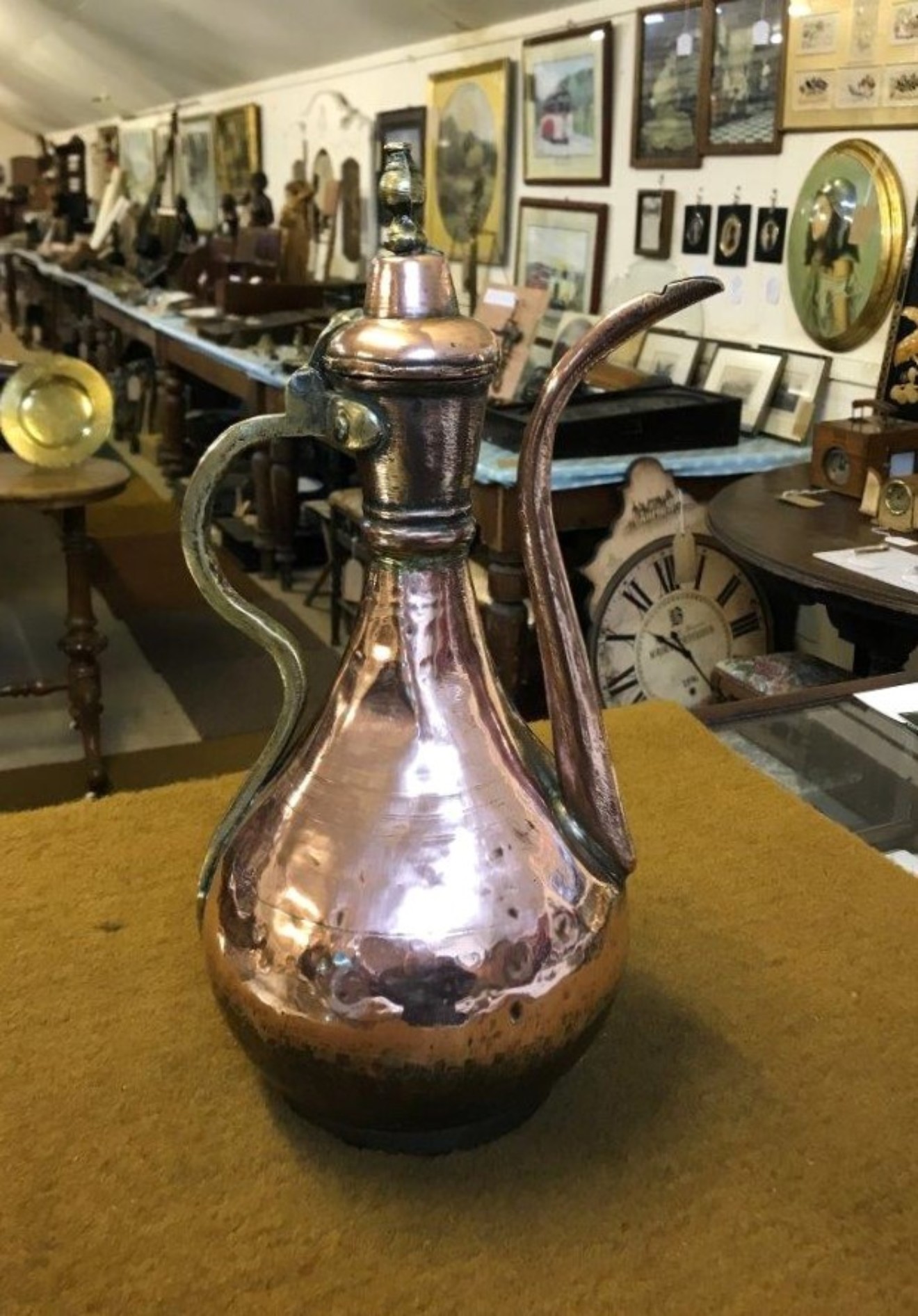 Antique Islamic Copper Ewer