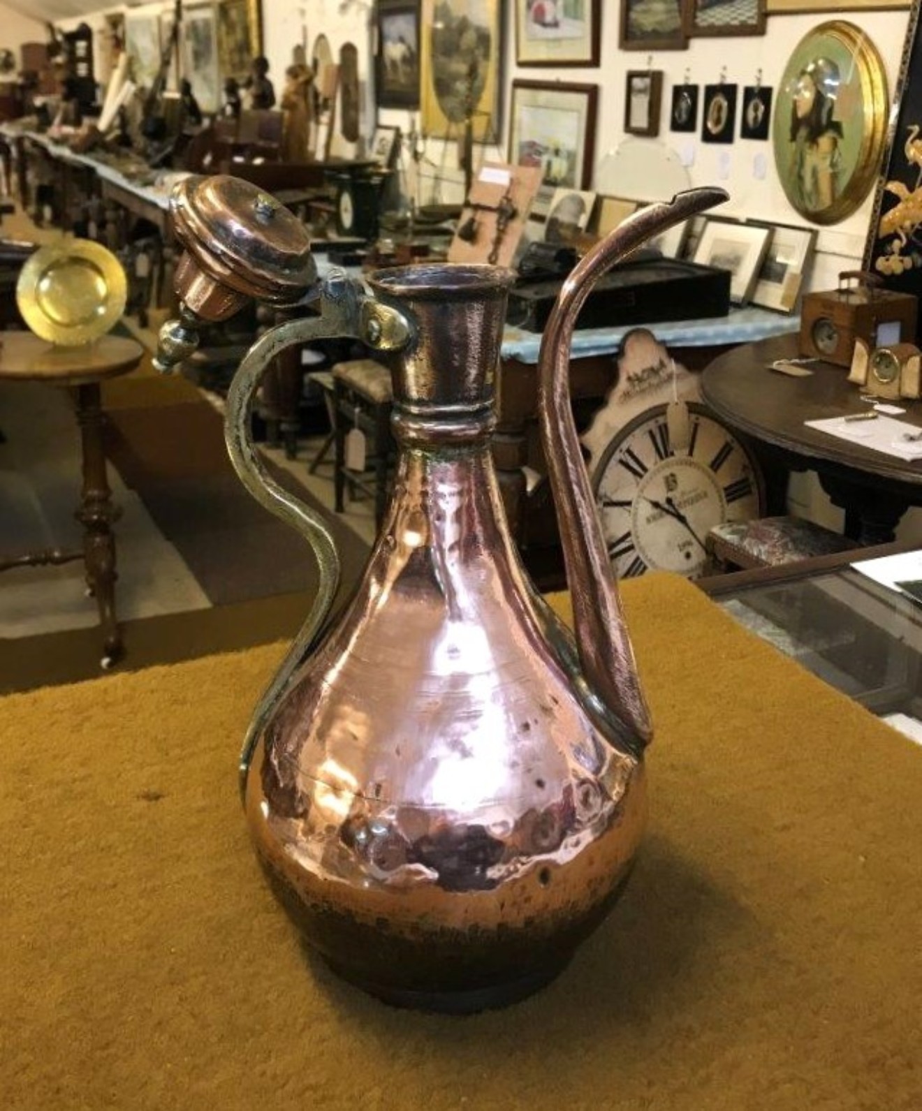 Antique Islamic Copper Ewer
