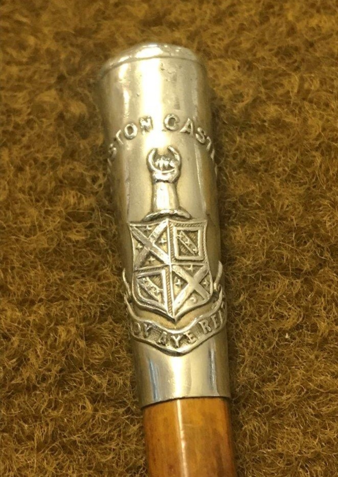 Vintage Merchiston Castle School (Edinburgh) Officer Training Corps Swagger Stick