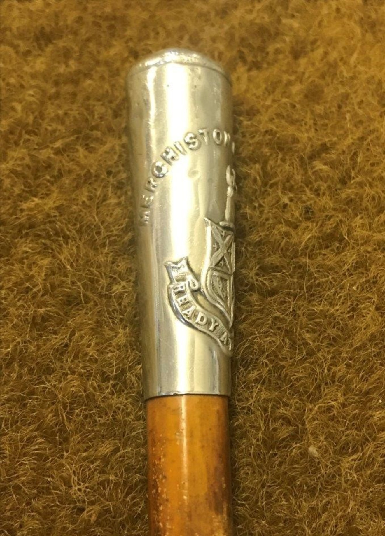 Vintage Merchiston Castle School (Edinburgh) Officer Training Corps Swagger Stick