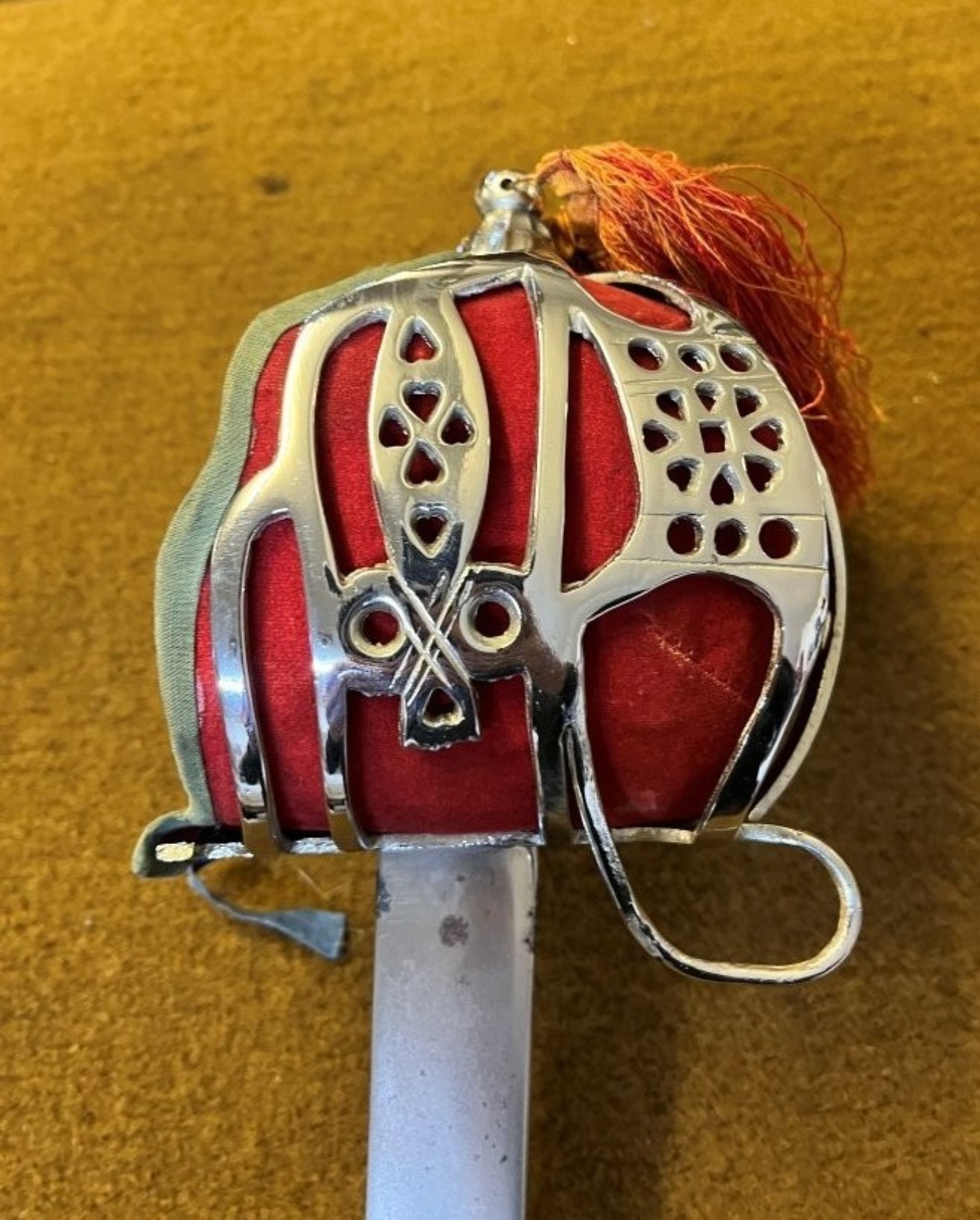 Vintage Replica Scottish Basket Hilt Broadsword and Scabbard