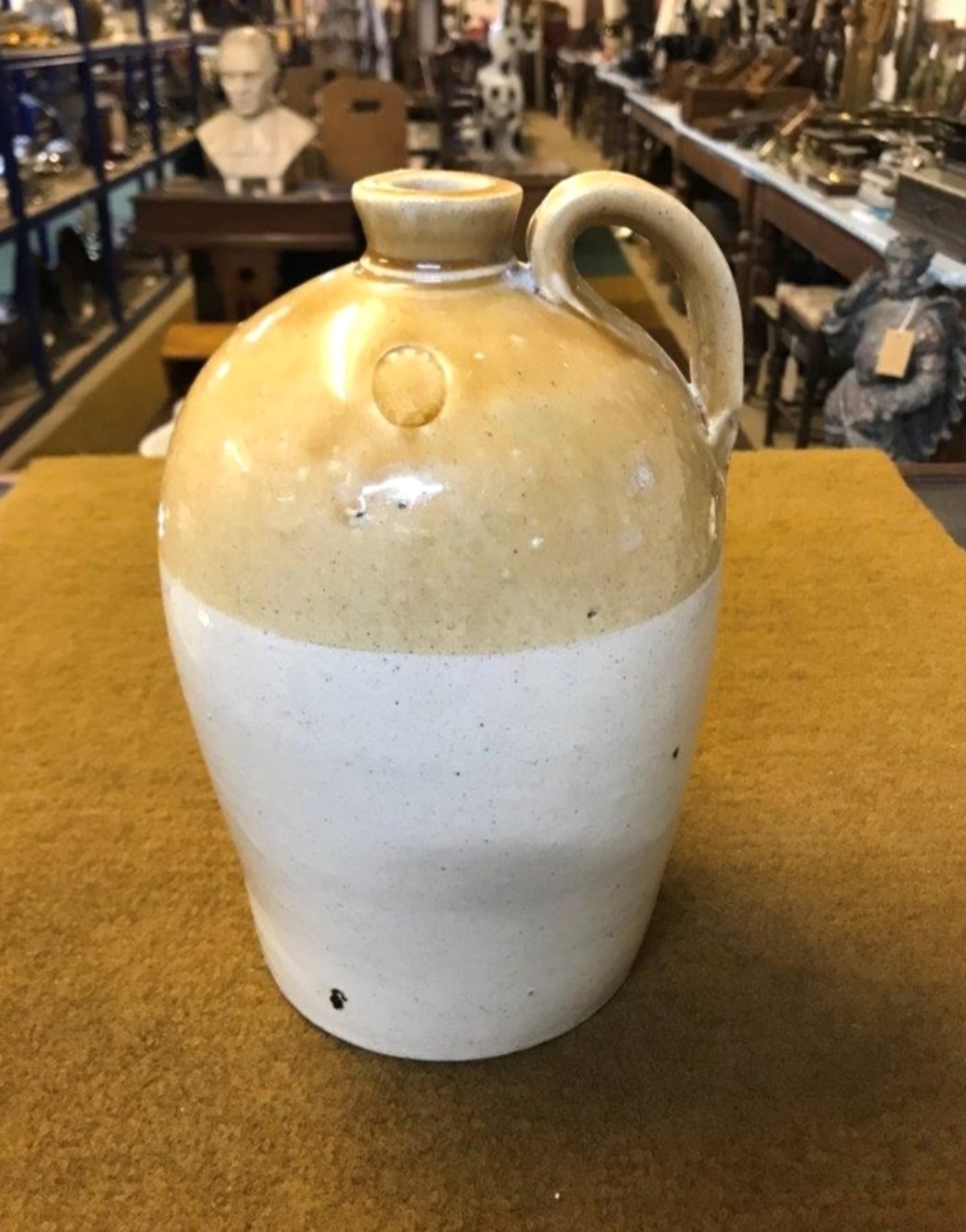 Antique Stoneware Flagon HY Kennedy Barrowfield Pottery Glasgow