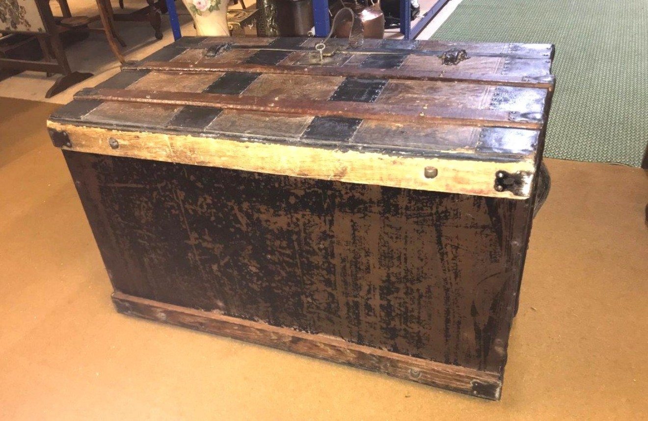 Victorian Dome Topped Steamer Trunk