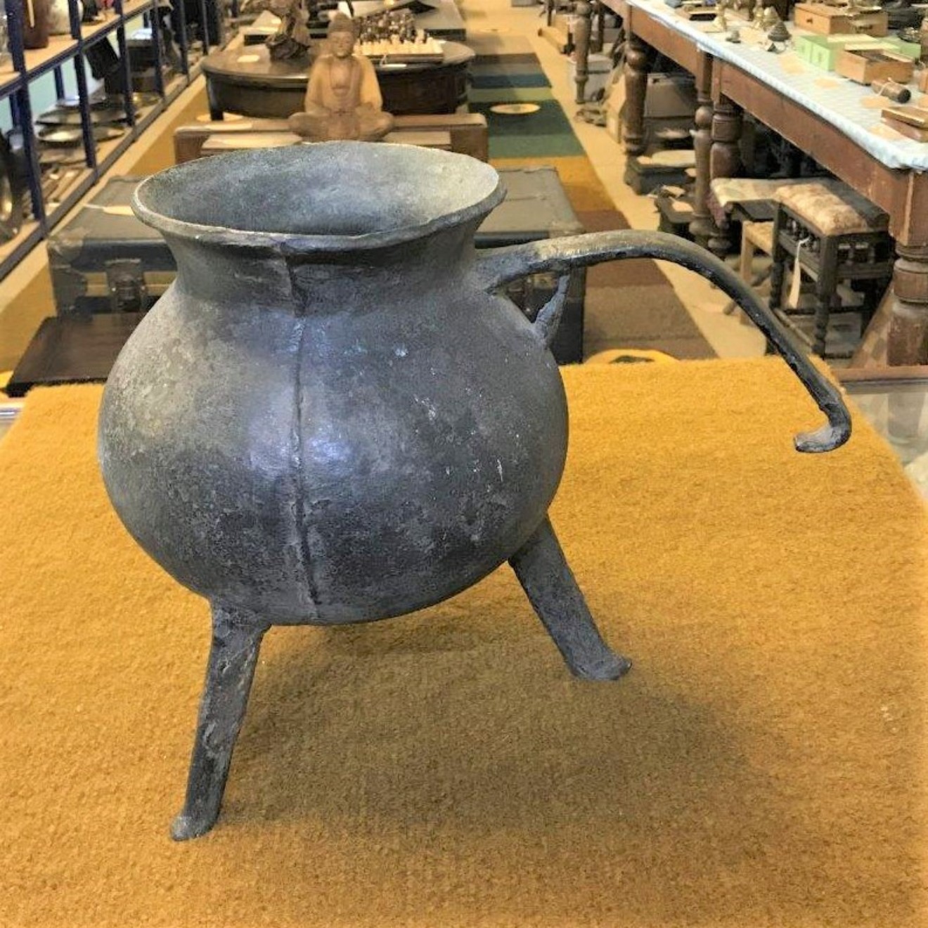 17th Century Bronze Posnet Cooking Pot