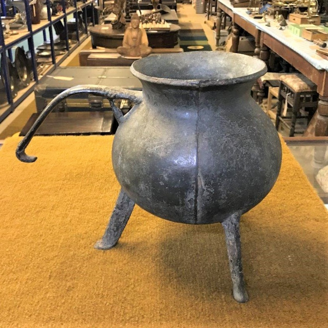 17th Century Bronze Posnet Cooking Pot