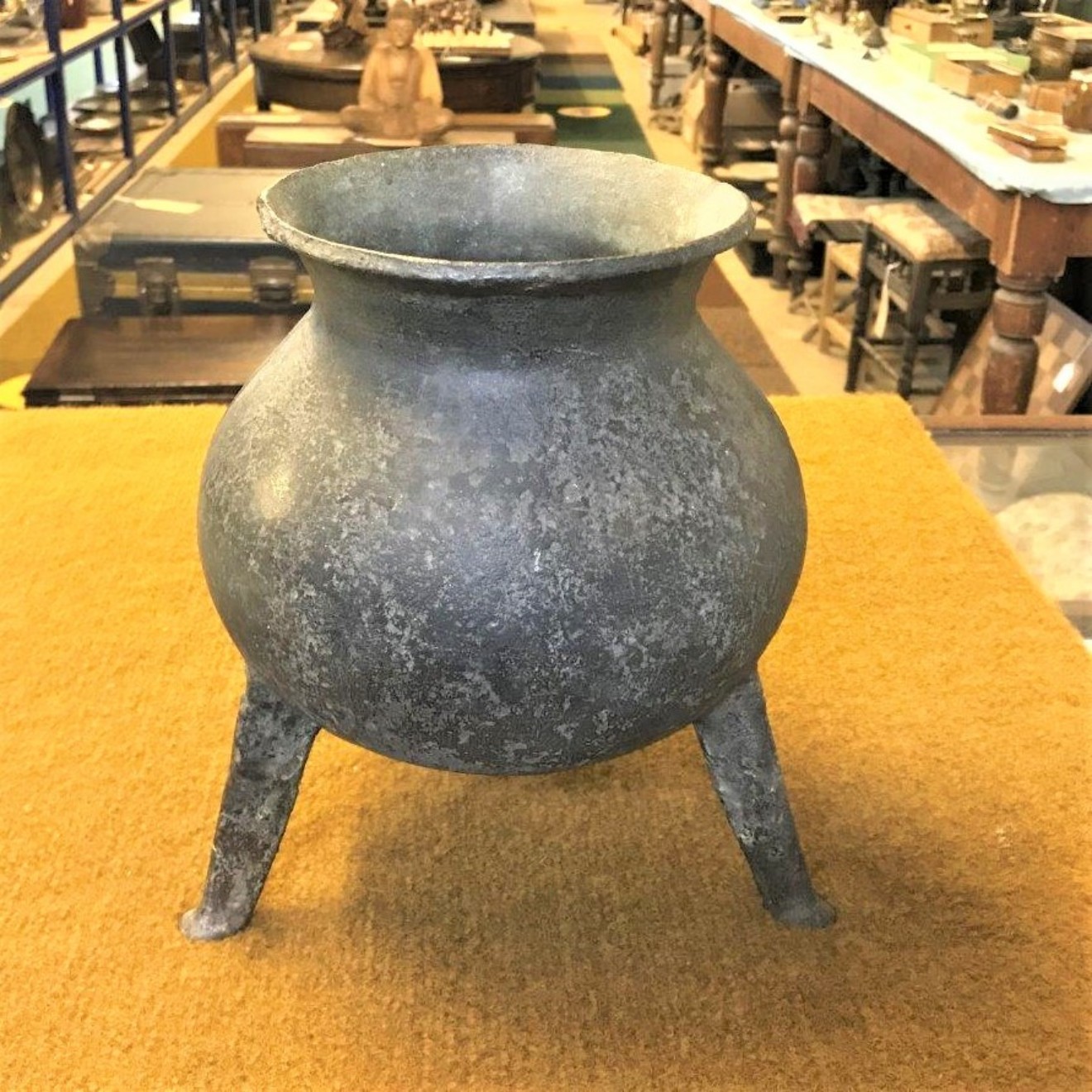 17th Century Bronze Posnet Cooking Pot