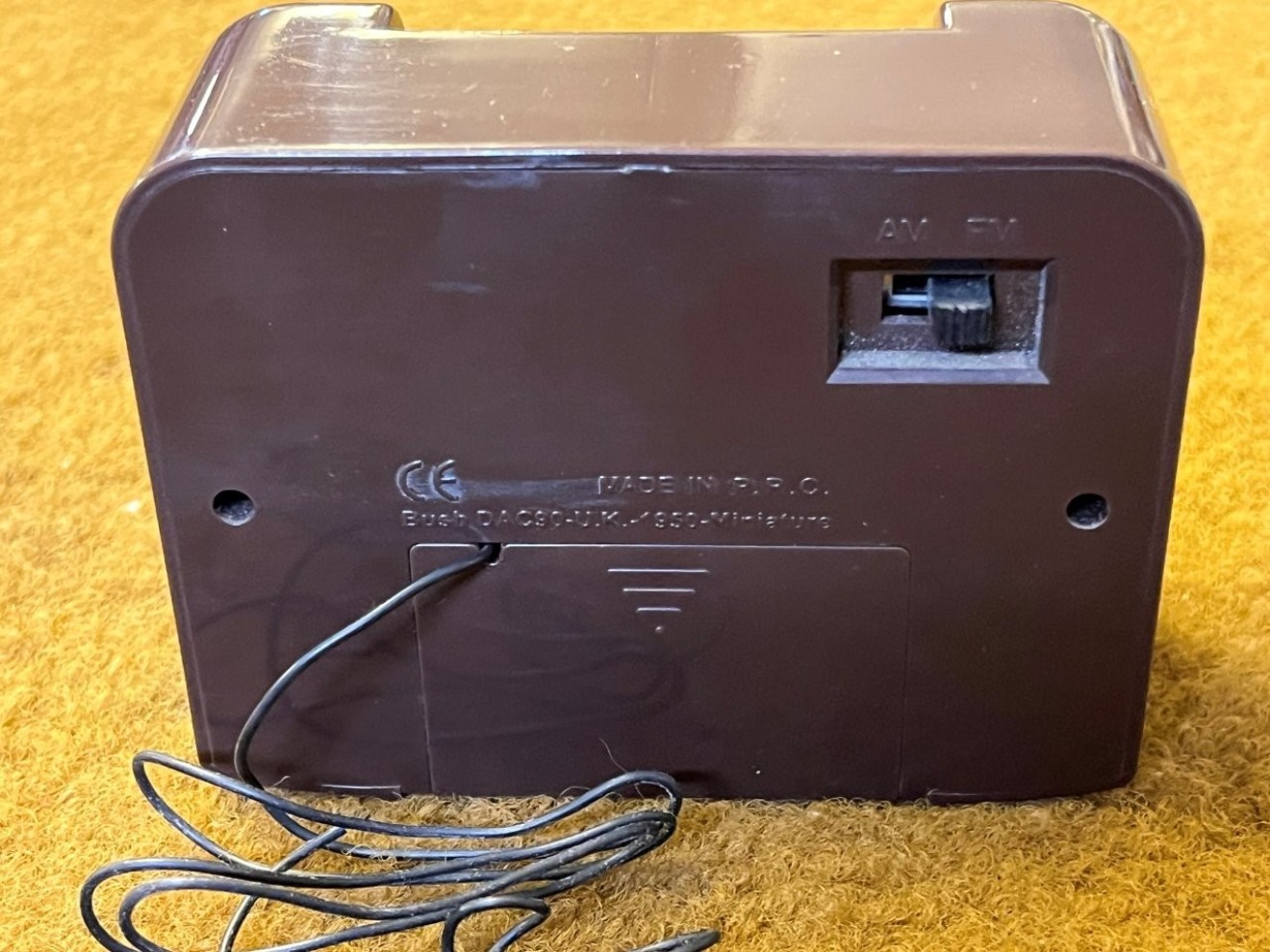 Vintage Art Deco Miniature Replica of a 1950s Bush DAC90 Radio