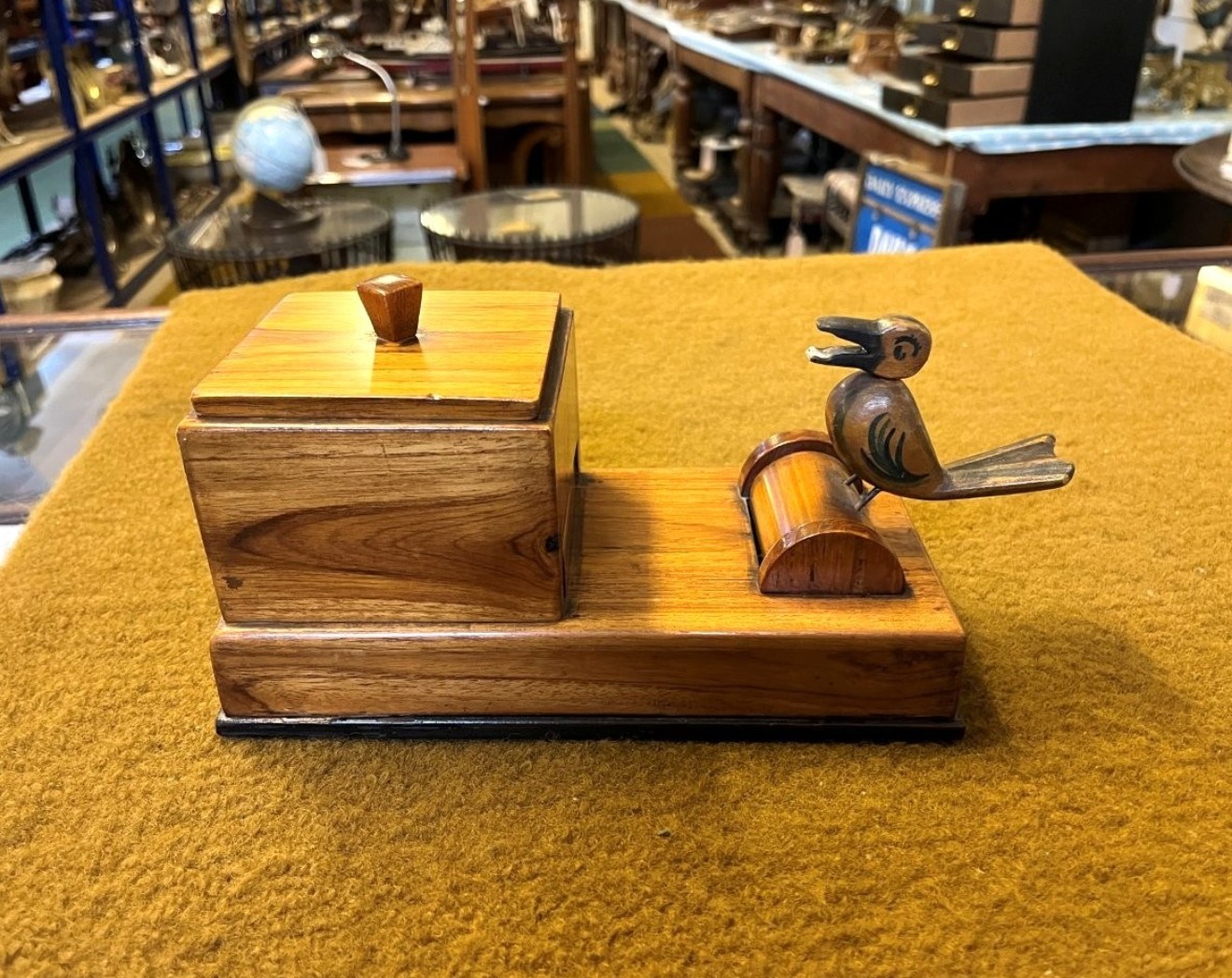 Vintage Pecking Bird Cigarette Dispenser