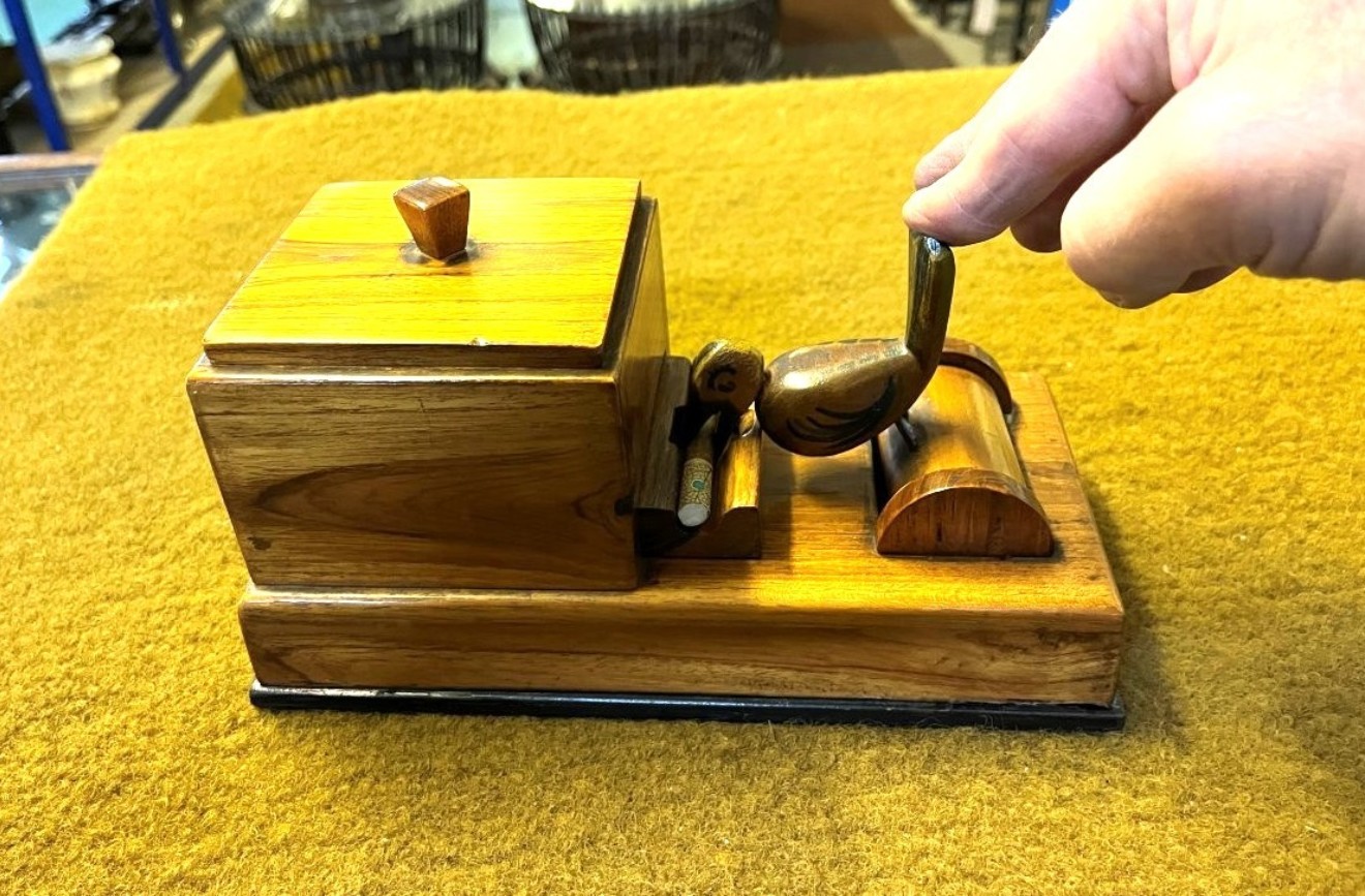 Vintage Pecking Bird Cigarette Dispenser