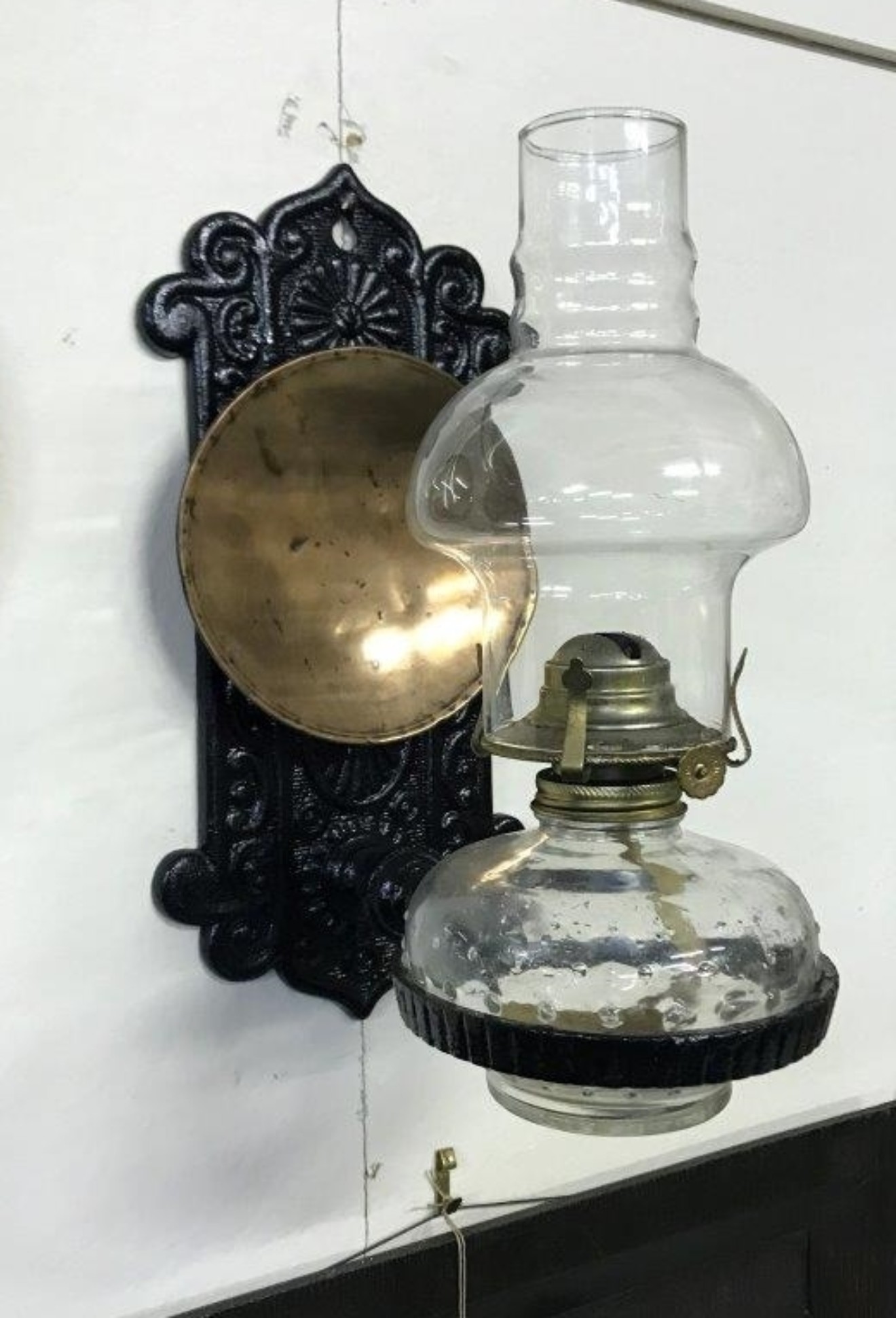 Vintage Wall Mounted Paraffin Lamp Lamplight Farms