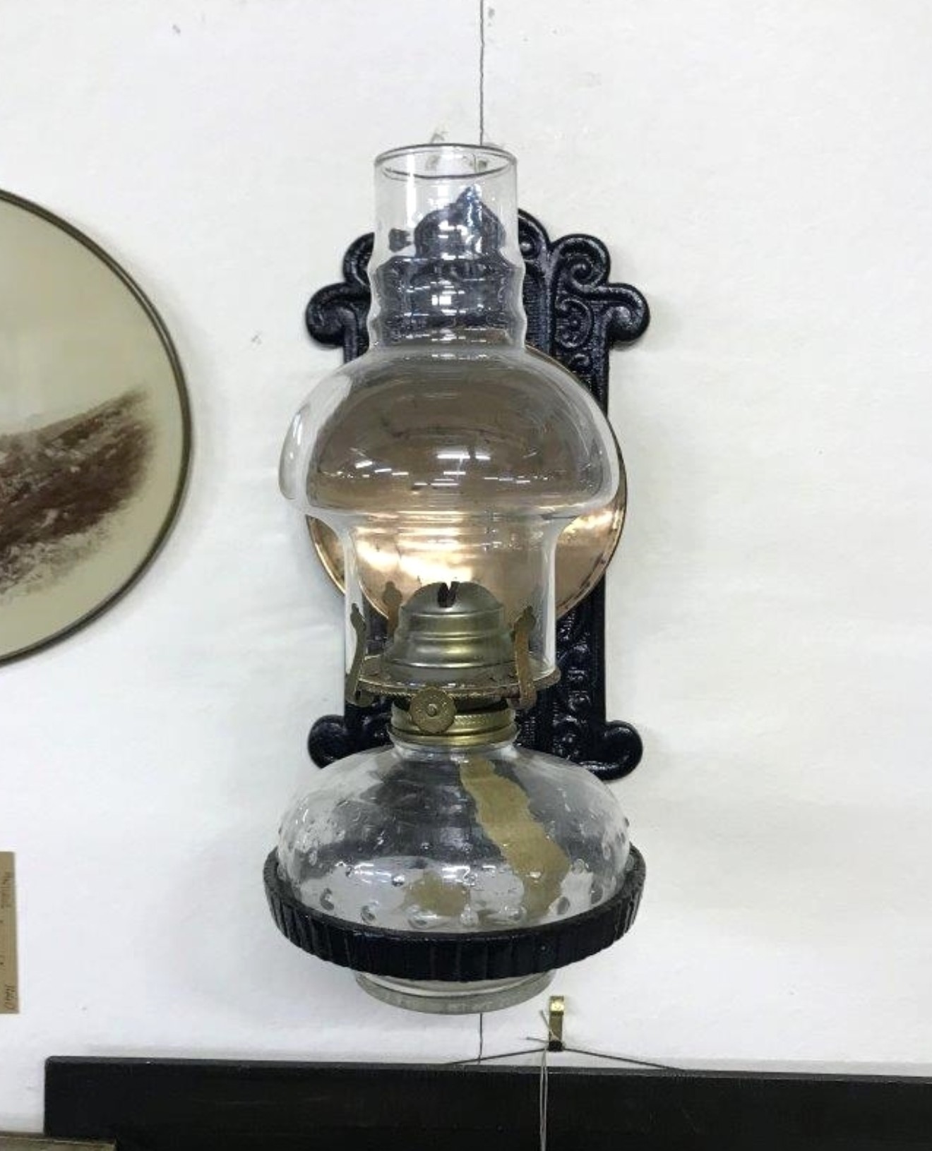 Vintage Wall Mounted Paraffin Lamp Lamplight Farms