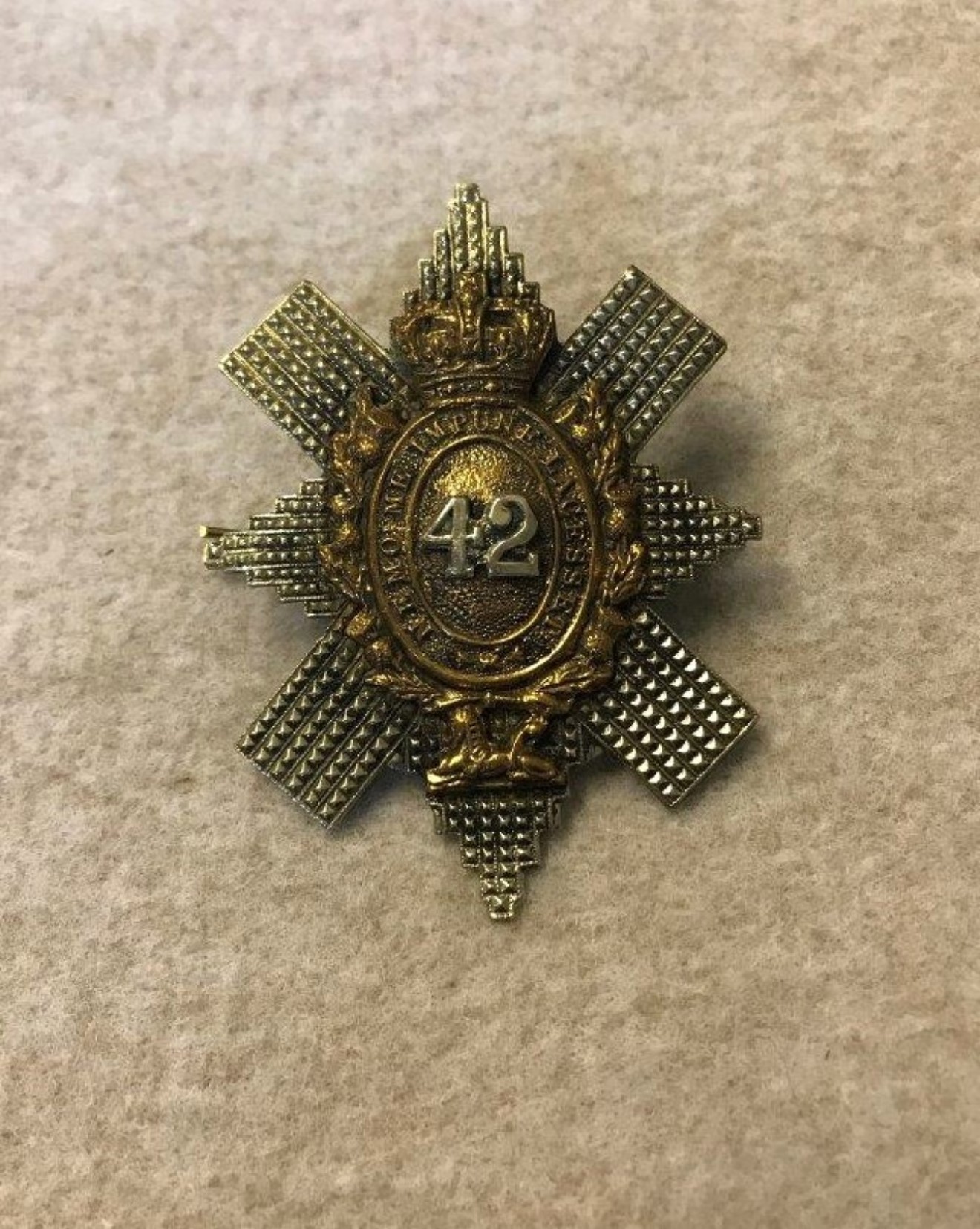 42nd Royal Highland Regiment of Foot (Became The Black Watch) Cap Badge