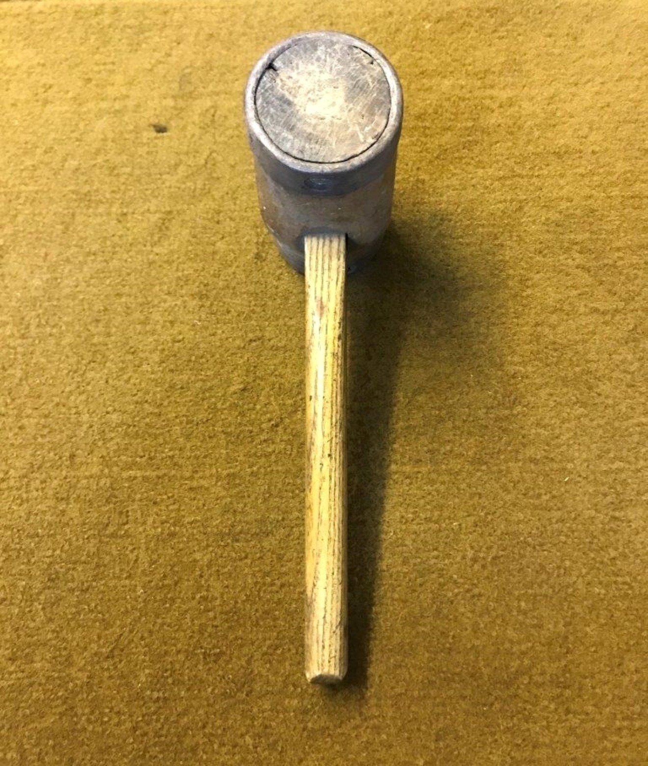 Vintage Wood & Metal Bound Mallet