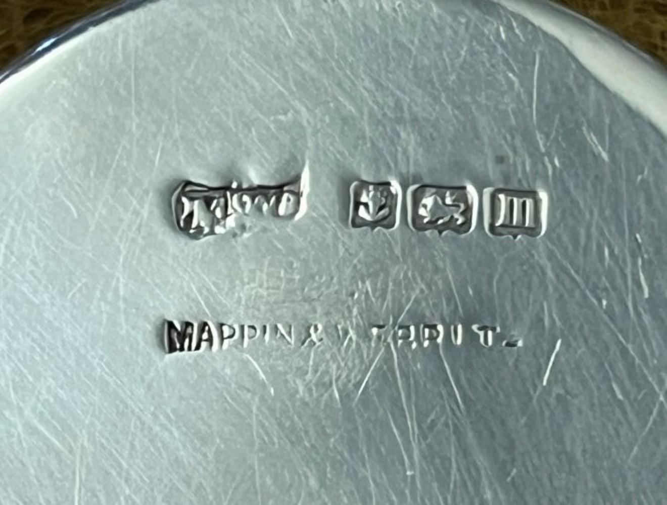 Antique Sterling Silver Pill Box by Mappin & Webb ﻿Hallmarked Birmingham 1911