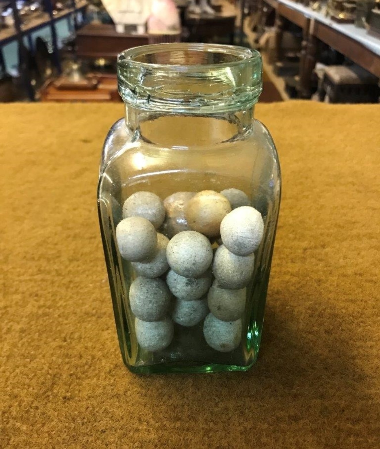 Antique Clay Marbles Set